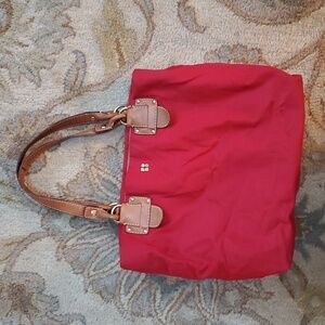 Kate Spade red nylon shoulder bag